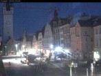 Archiv Foto Webcam Straubing: Blick auf den Stadtturm und Ludwigsplatz 03:00
