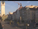 Archiv Foto Webcam Straubing: Blick auf den Stadtturm und Ludwigsplatz 05:00