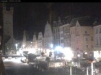 Archiv Foto Webcam Straubing: Blick auf den Stadtturm und Ludwigsplatz 23:00