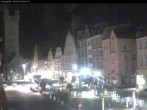 Archiv Foto Webcam Straubing: Blick auf den Stadtturm und Ludwigsplatz 01:00