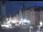 Archiv Foto Webcam Straubing: Blick auf den Stadtturm und Ludwigsplatz 03:00