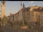Archiv Foto Webcam Straubing: Blick auf den Stadtturm und Ludwigsplatz 06:00