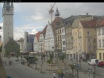 Archiv Foto Webcam Straubing: Blick auf den Stadtturm und Ludwigsplatz 11:00