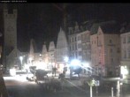 Archiv Foto Webcam Straubing: Blick auf den Stadtturm und Ludwigsplatz 01:00