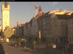 Archiv Foto Webcam Straubing: Blick auf den Stadtturm und Ludwigsplatz 05:00