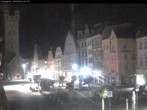 Archiv Foto Webcam Straubing: Blick auf den Stadtturm und Ludwigsplatz 01:00