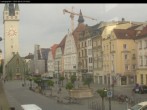 Archiv Foto Webcam Straubing: Blick auf den Stadtturm und Ludwigsplatz 06:00