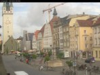 Archiv Foto Webcam Straubing: Blick auf den Stadtturm und Ludwigsplatz 07:00