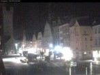 Archiv Foto Webcam Straubing: Blick auf den Stadtturm und Ludwigsplatz 00:00