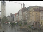 Archiv Foto Webcam Straubing: Blick auf den Stadtturm und Ludwigsplatz 08:00