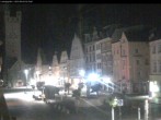 Archiv Foto Webcam Straubing: Blick auf den Stadtturm und Ludwigsplatz 01:00