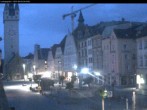 Archiv Foto Webcam Straubing: Blick auf den Stadtturm und Ludwigsplatz 03:00