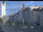 Archiv Foto Webcam Straubing: Blick auf den Stadtturm und Ludwigsplatz 05:00