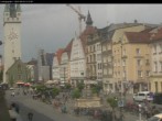 Archiv Foto Webcam Straubing: Blick auf den Stadtturm und Ludwigsplatz 09:00