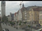 Archiv Foto Webcam Straubing: Blick auf den Stadtturm und Ludwigsplatz 13:00