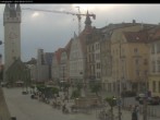 Archiv Foto Webcam Straubing: Blick auf den Stadtturm und Ludwigsplatz 17:00