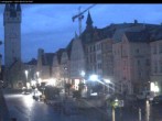 Archiv Foto Webcam Straubing: Blick auf den Stadtturm und Ludwigsplatz 03:00