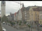 Archiv Foto Webcam Straubing: Blick auf den Stadtturm und Ludwigsplatz 06:00