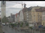 Archiv Foto Webcam Straubing: Blick auf den Stadtturm und Ludwigsplatz 07:00