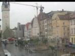 Archiv Foto Webcam Straubing: Blick auf den Stadtturm und Ludwigsplatz 09:00