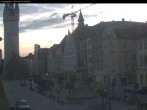 Archiv Foto Webcam Straubing: Blick auf den Stadtturm und Ludwigsplatz 19:00