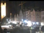Archiv Foto Webcam Straubing: Blick auf den Stadtturm und Ludwigsplatz 21:00