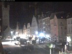 Archiv Foto Webcam Straubing: Blick auf den Stadtturm und Ludwigsplatz 01:00