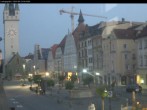 Archiv Foto Webcam Straubing: Blick auf den Stadtturm und Ludwigsplatz 04:00