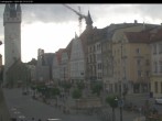 Archiv Foto Webcam Straubing: Blick auf den Stadtturm und Ludwigsplatz 17:00