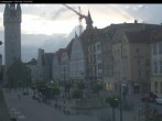 Archiv Foto Webcam Straubing: Blick auf den Stadtturm und Ludwigsplatz 19:00