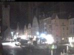 Archiv Foto Webcam Straubing: Blick auf den Stadtturm und Ludwigsplatz 23:00