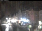 Archiv Foto Webcam Straubing: Blick auf den Stadtturm und Ludwigsplatz 01:00