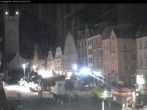 Archiv Foto Webcam Straubing: Blick auf den Stadtturm und Ludwigsplatz 01:00