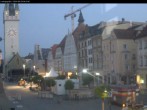 Archiv Foto Webcam Straubing: Blick auf den Stadtturm und Ludwigsplatz 03:00