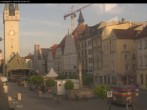 Archiv Foto Webcam Straubing: Blick auf den Stadtturm und Ludwigsplatz 05:00