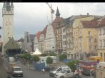 Archiv Foto Webcam Straubing: Blick auf den Stadtturm und Ludwigsplatz 09:00