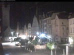 Archiv Foto Webcam Straubing: Blick auf den Stadtturm und Ludwigsplatz 01:00