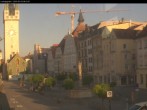 Archiv Foto Webcam Straubing: Blick auf den Stadtturm und Ludwigsplatz 05:00