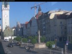 Archiv Foto Webcam Straubing: Blick auf den Stadtturm und Ludwigsplatz 06:00