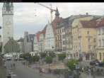Archiv Foto Webcam Straubing: Blick auf den Stadtturm und Ludwigsplatz 09:00