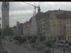 Archiv Foto Webcam Straubing: Blick auf den Stadtturm und Ludwigsplatz 15:00