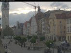 Archiv Foto Webcam Straubing: Blick auf den Stadtturm und Ludwigsplatz 17:00