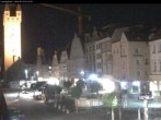 Archiv Foto Webcam Straubing: Blick auf den Stadtturm und Ludwigsplatz 21:00