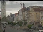 Archiv Foto Webcam Straubing: Blick auf den Stadtturm und Ludwigsplatz 08:00