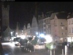 Archiv Foto Webcam Straubing: Blick auf den Stadtturm und Ludwigsplatz 23:00