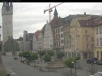 Archiv Foto Webcam Straubing: Blick auf den Stadtturm und Ludwigsplatz 05:00