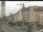 Archiv Foto Webcam Straubing: Blick auf den Stadtturm und Ludwigsplatz 07:00