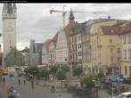 Archiv Foto Webcam Straubing: Blick auf den Stadtturm und Ludwigsplatz 09:00