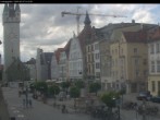 Archiv Foto Webcam Straubing: Blick auf den Stadtturm und Ludwigsplatz 13:00