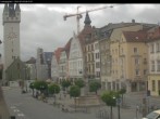 Archiv Foto Webcam Straubing: Blick auf den Stadtturm und Ludwigsplatz 05:00
